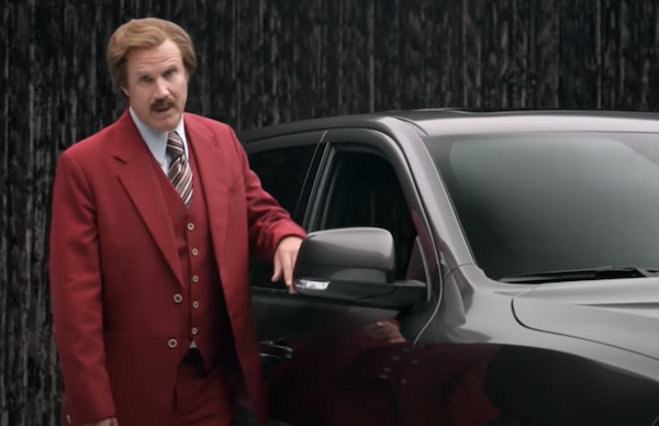 Will Ferrell Ron Burgundy Dodge mainos